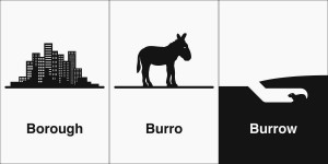 borough burro burrow
