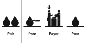 pair pare payer pear